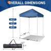 5X5ft blue folding shed with oxford cloth and plastic spray iron pipe portable