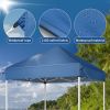 5X5ft blue folding shed with oxford cloth and plastic spray iron pipe portable