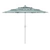 9FT Tiers Umbrella Cover Replacement/Stripe
