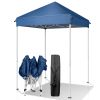 5X5ft blue folding shed with oxford cloth and plastic spray iron pipe portable