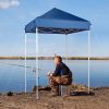 5X5ft blue folding shed with oxford cloth and plastic spray iron pipe portable