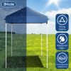 5X5ft blue folding shed with oxford cloth and plastic spray iron pipe portable
