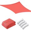 13'x10' Rectangle Sun Shade Sail/ Watermalon Red