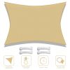 13'x19' Rectangle Sun Shade Sail/beige