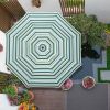 9FT Tiers Umbrella Cover Replacement/Stripe