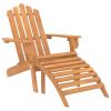 Patio Adirondack Chairs with Footrests 2 pcs Solid Wood Acacia