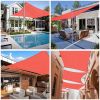 13'x10' Rectangle Sun Shade Sail/ Watermalon Red