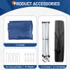 5X5ft blue folding shed with oxford cloth and plastic spray iron pipe portable