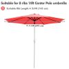 10FT Umbrella Cover Replacement Living Coral