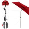 10 Ft Half Umbrella AL/red