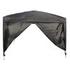 10'x10' Outdoor Party Tent, Pop-Up Party Canopy Tent Birthday Tent, Patio Camping Gazebo Shelter Pavilion Catering BBQ Event Tent with 2 Removable Sid