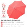 10FT Umbrella Cover Replacement Living Coral