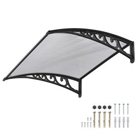 100x100 5mm PC Hollow Sheet Awning (Warehouse: US)
