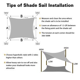Artpuch Custom Size Rust Red Sun Shade Sail Triangle Canopy 185 GSM Durable Fabric UV Block Awning for Outdoor Patio Garden Backyard (Customized Avail (Color: Rust Red, size: 13'x15')
