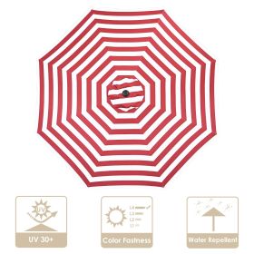 8FT Umbrella Cover Replacement (Color: As Picture)