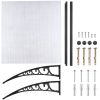 100x100 5mm PC Hollow Sheet Awning