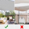 28' x 28' x 28' Triangle Sun Shade Sail/ Gray+White