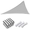 28' x 28' x 28' Triangle Sun Shade Sail/ Gray+White