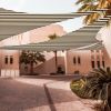 28' x 28' x 28' Triangle Sun Shade Sail/ Coffee+White