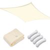 22'x23' Rectangle Sun Shade Sail/ Rice White